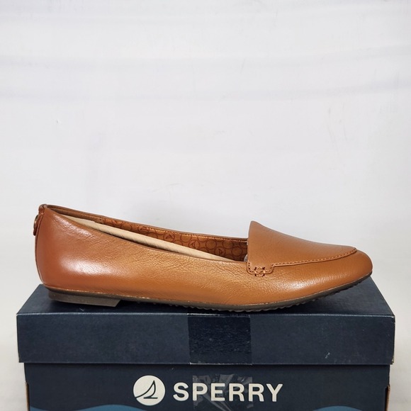 Sperry Shoes - Sperry Piper Ballet Flat Womens Size 8 Bronzer Tan Leather Pointed Toe Slip On
